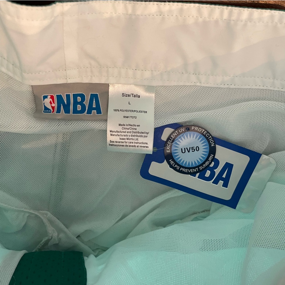 Celtics Green Mesh Swim Shorts by NBA Size: Large NWT 🍀 - Picture 6 of 7